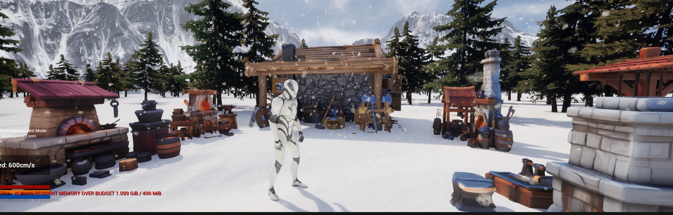 Zephara village crafting scene